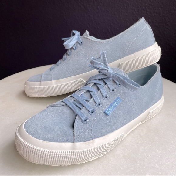 superga blue suede
